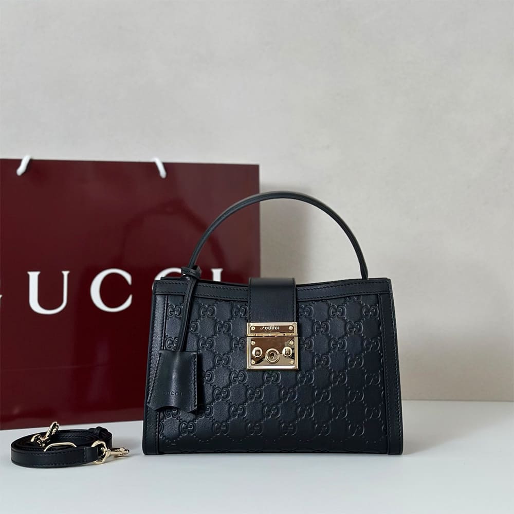 Gucci Padlock medium top handle bag